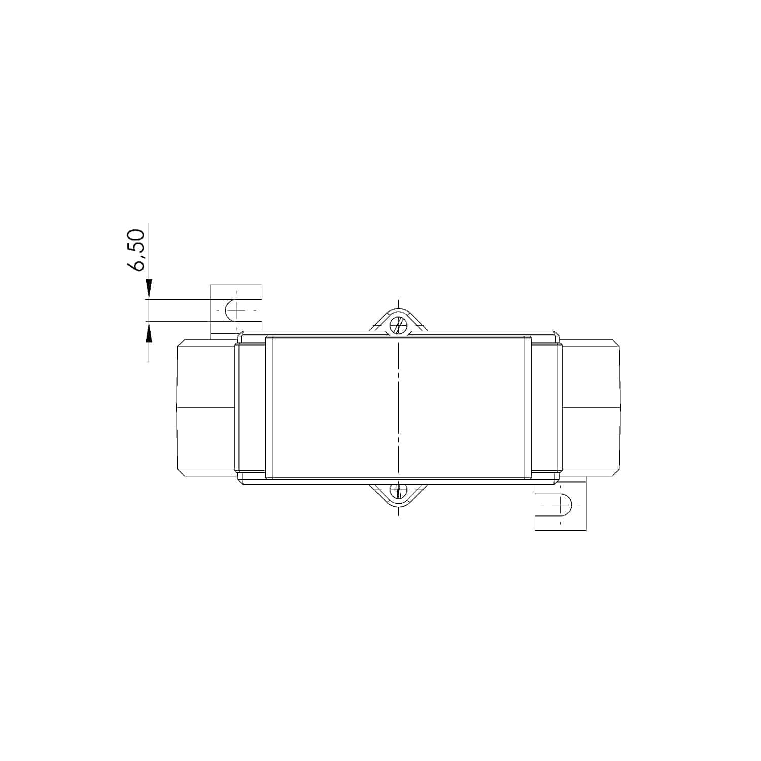 ASK 101.4 ASK plug-in current transformer, technical drawing 1