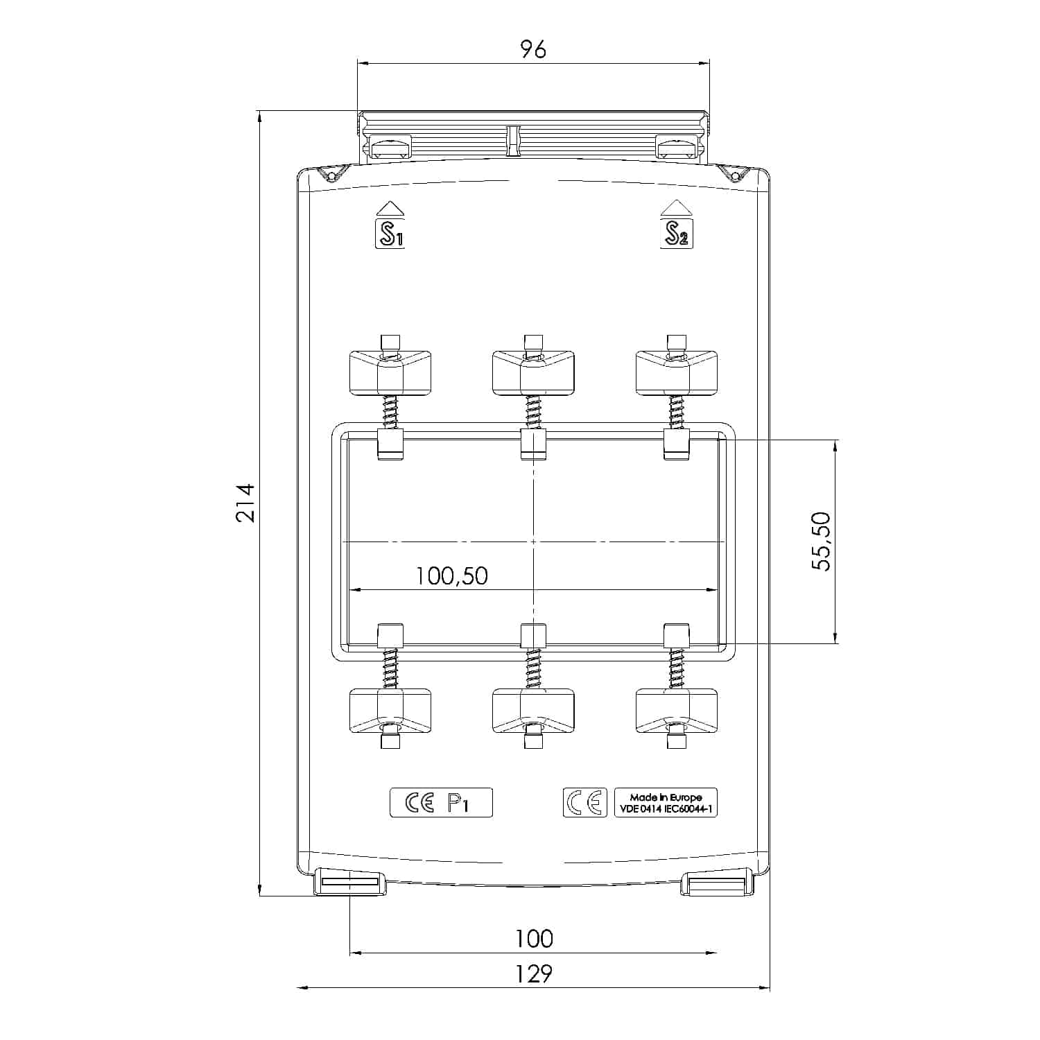 ASK 105.6N ASK plug-in current transformer, technical drawing 3