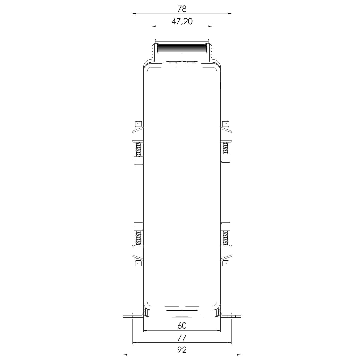 ASK 105.6N ASK plug-in current transformer, technical drawing 2