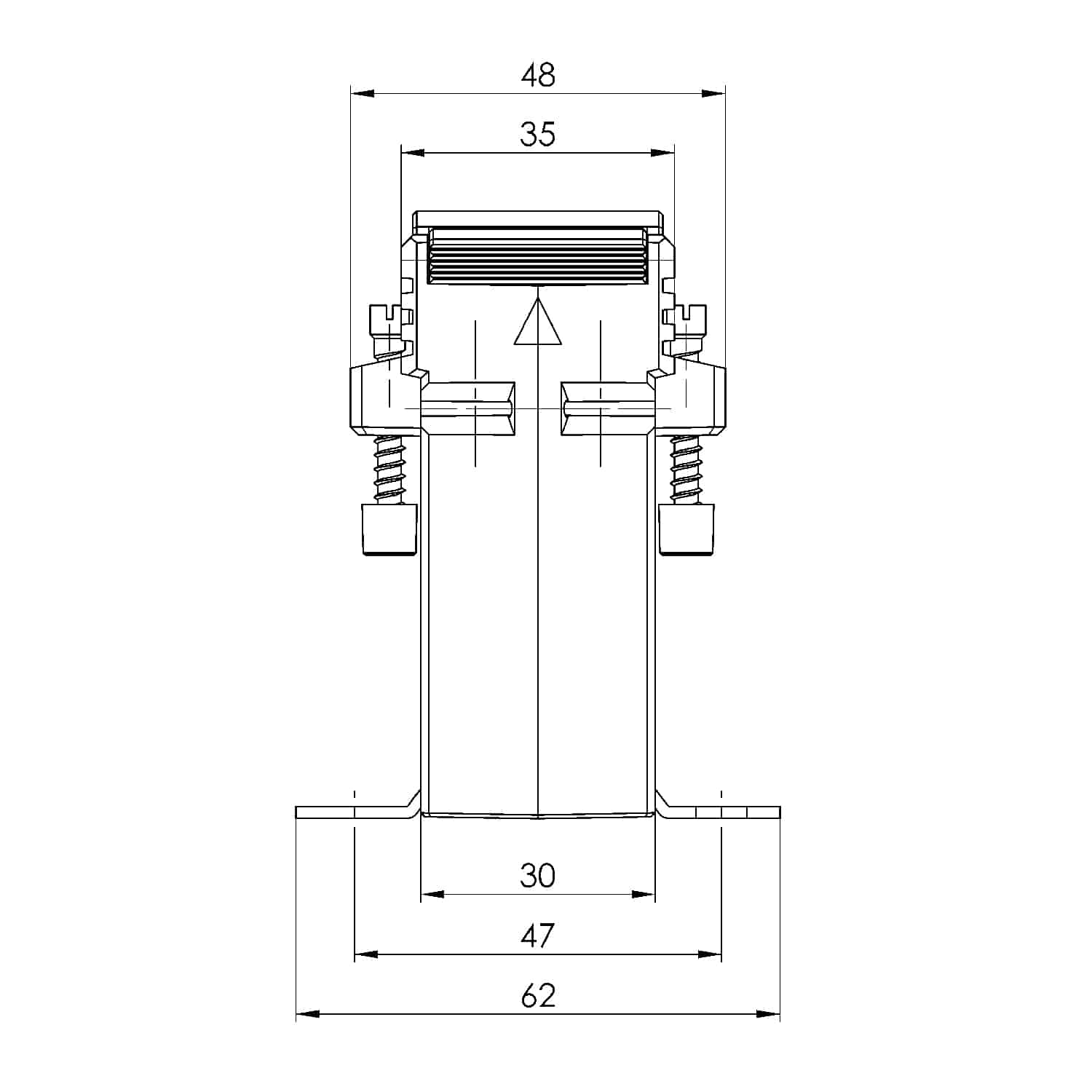 ASK 21.3 ASK plug-in current transformer, technical drawing 2