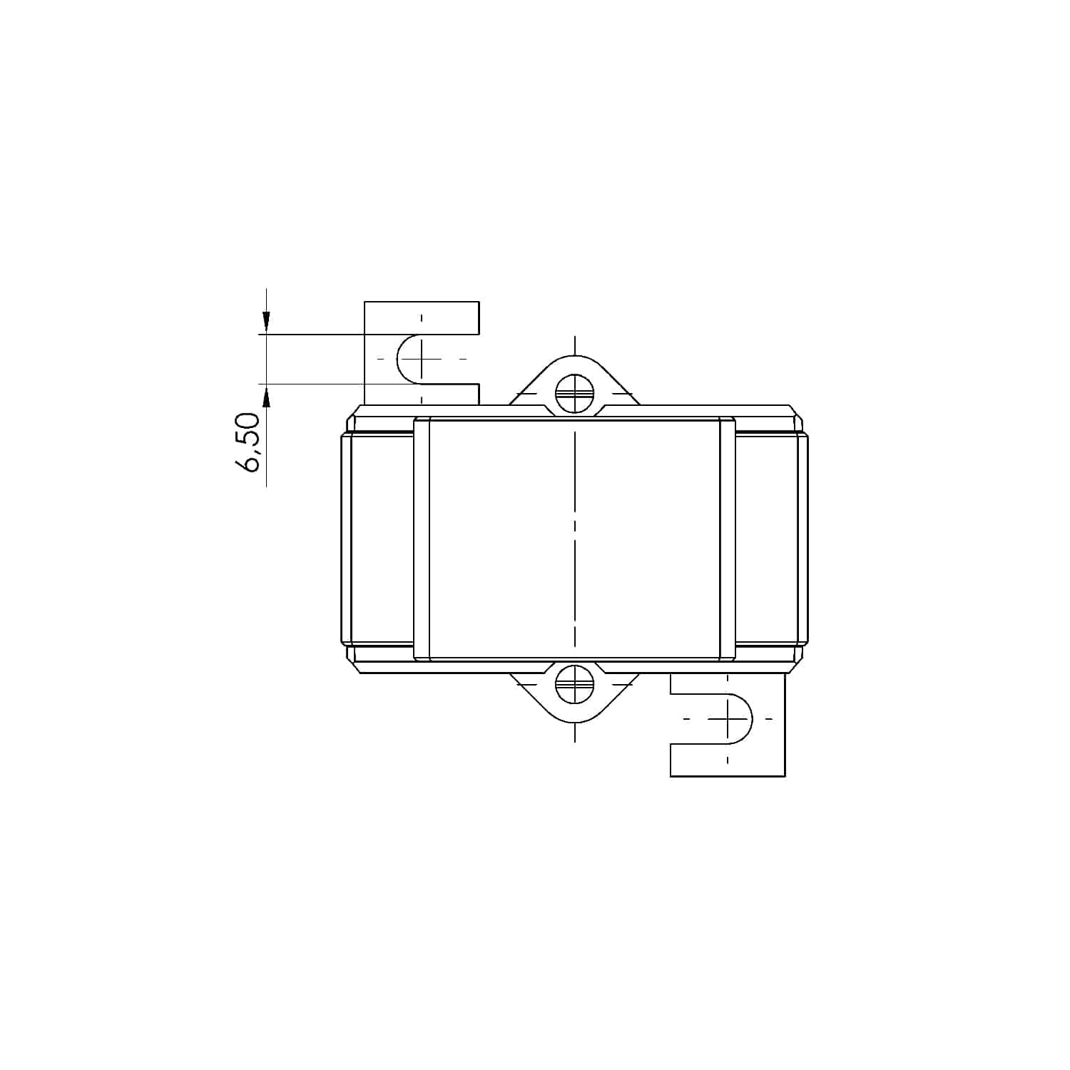 ASK 21.3 ASK plug-in current transformer, technical drawing 1