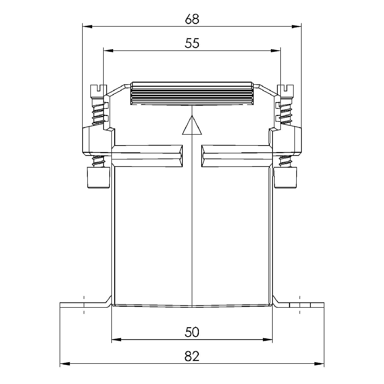 ASK 231.5 ASK plug-in current transformer, technical drawing 2