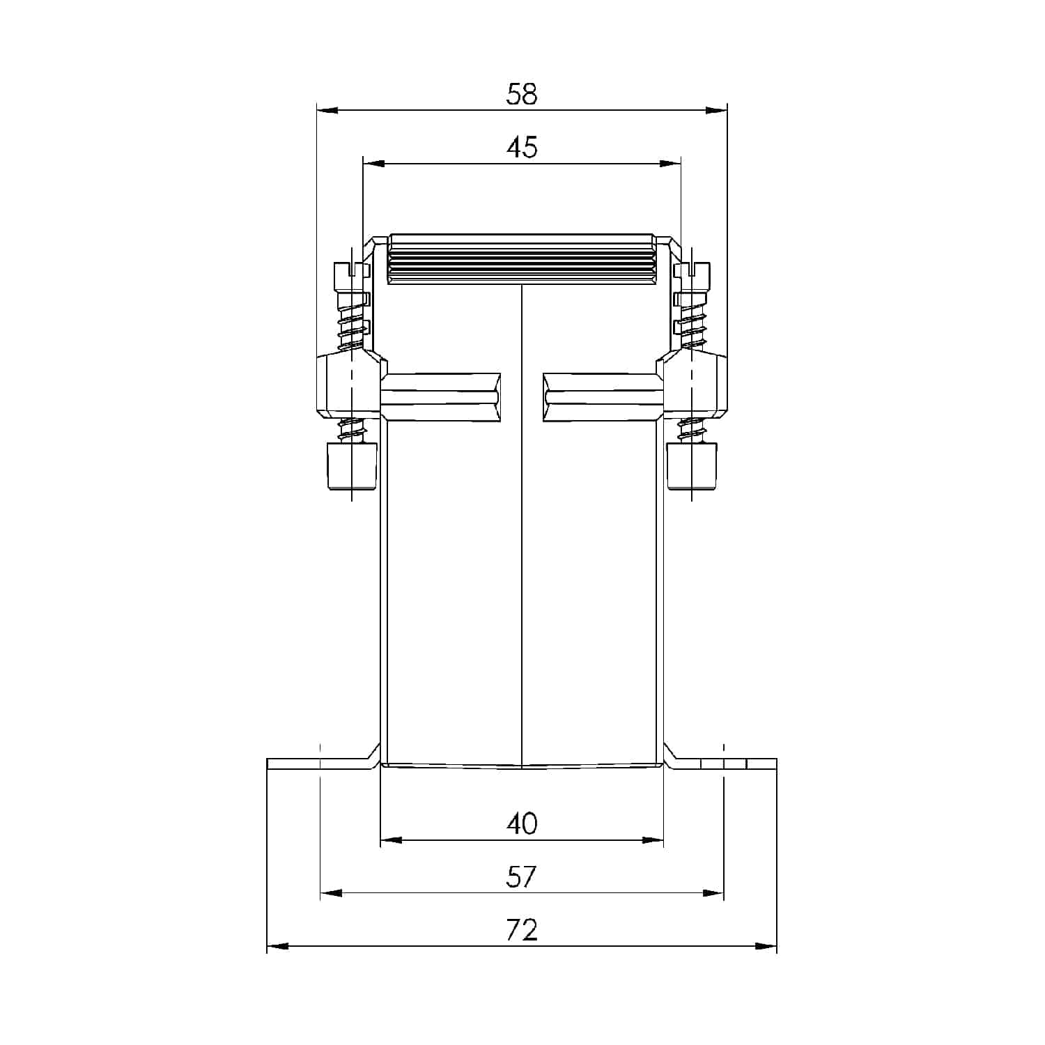 ASK 31.4 ASK plug-in current transformer, technical drawing 2