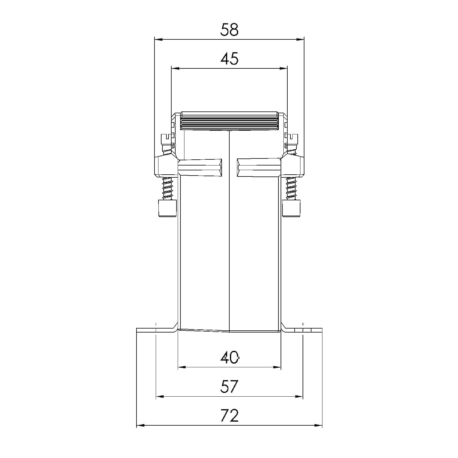 EASK 41.4, EASK – Plug-on current transformer billing measurement, technical drawing 2
