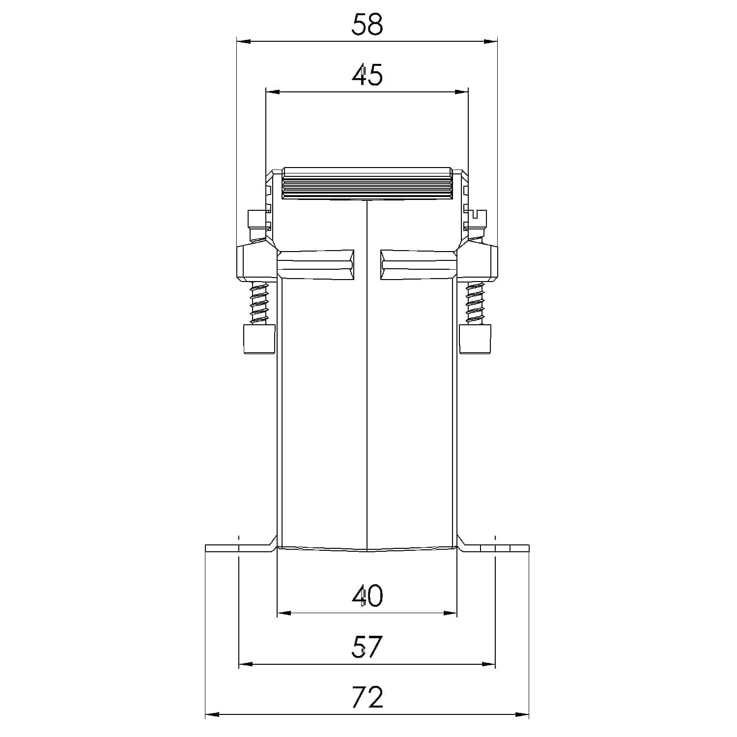 ASK 412.4 ASK plug-in current transformer, technical drawing 2