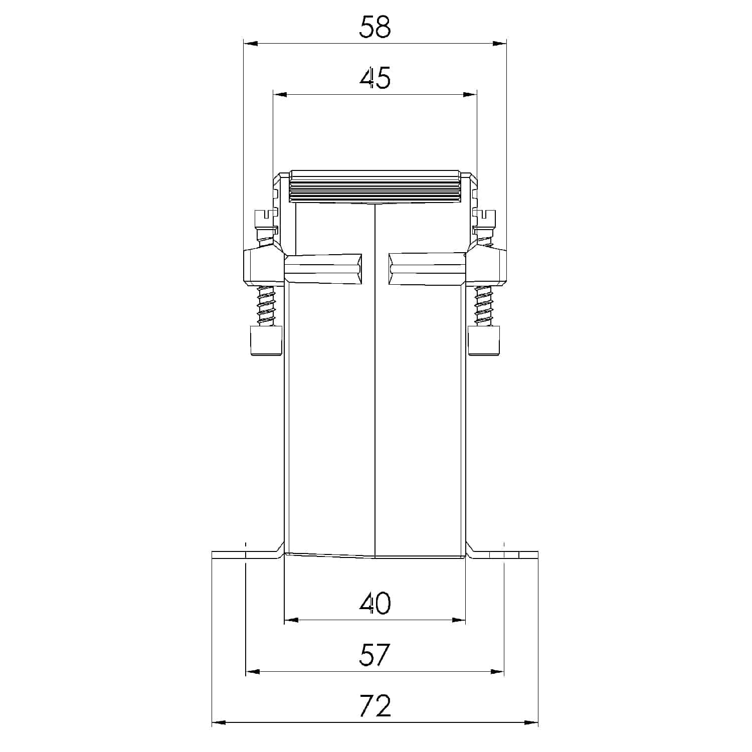 ASK 421.4 ASK plug-in current transformer, technical drawing 2