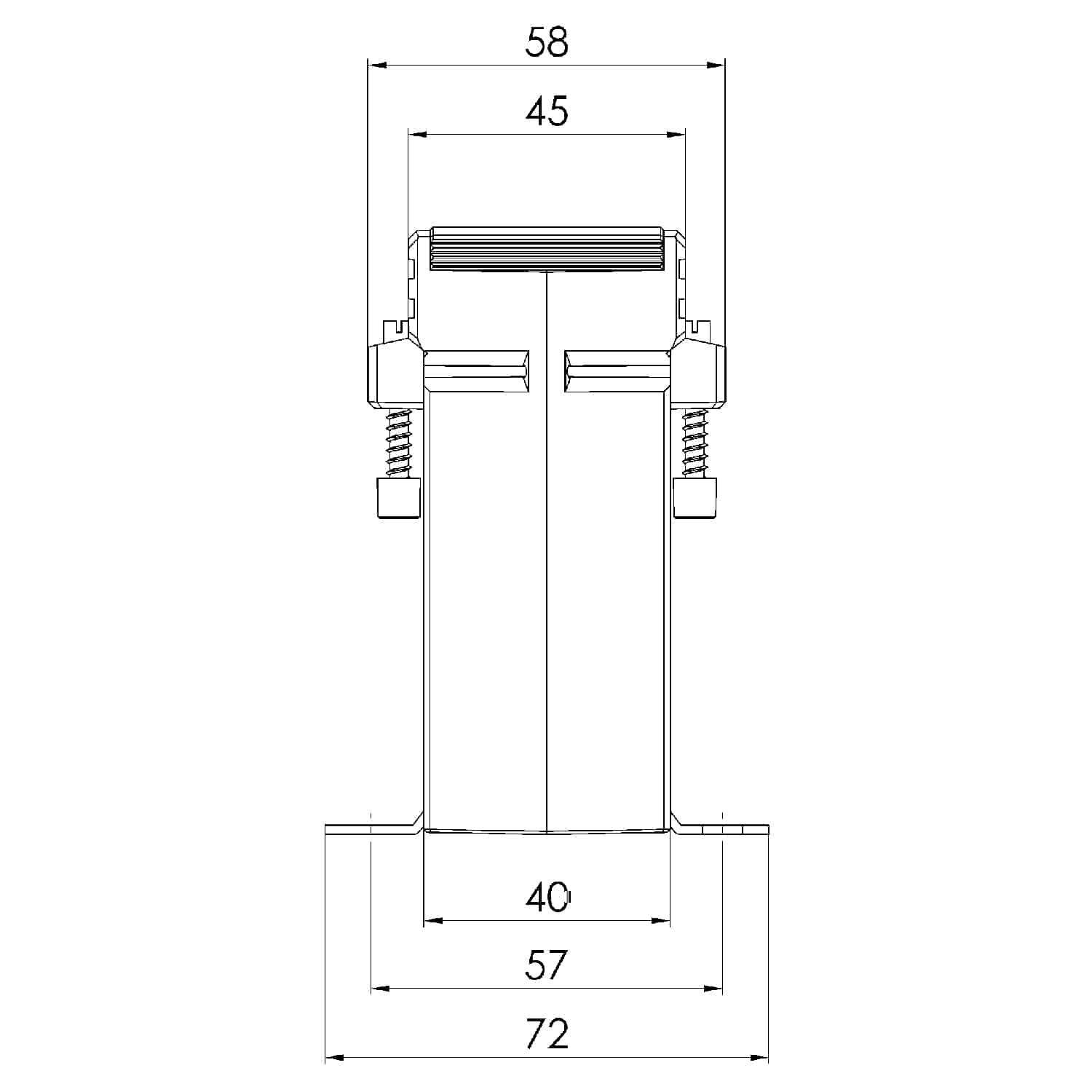 ASK 51.4 ASK plug-in current transformer, technical drawing 2