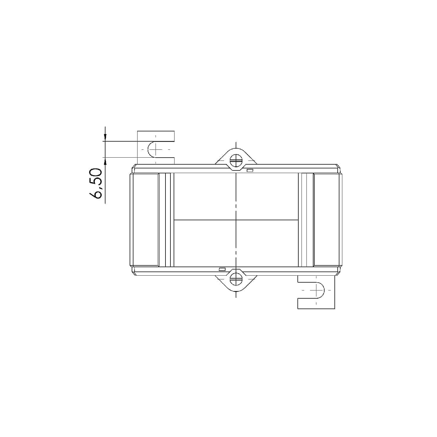 ASK 51.4 ASK plug-in current transformer, technical drawing 1
