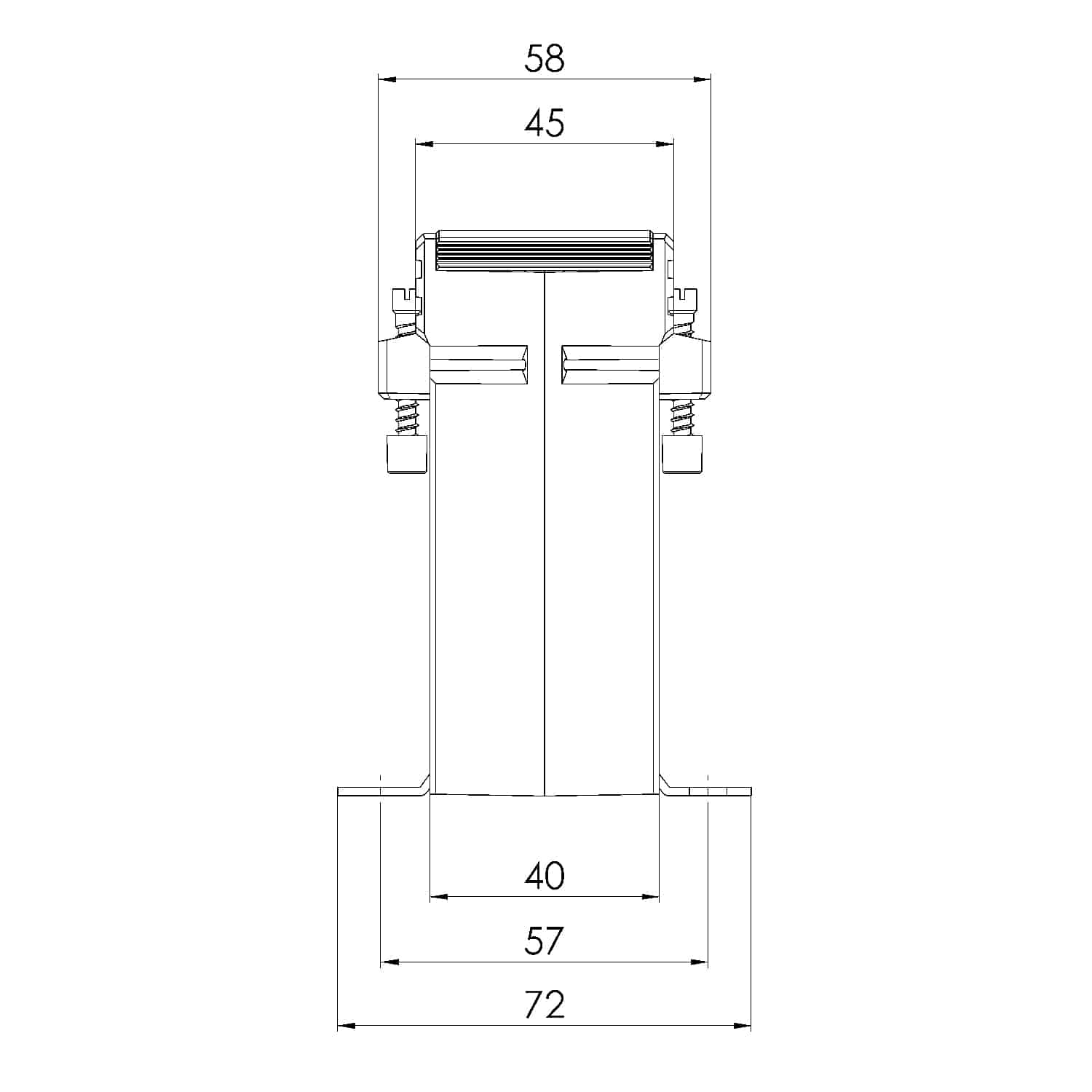 ASK 561.4 ASK plug-in current transformer, technical drawing 2