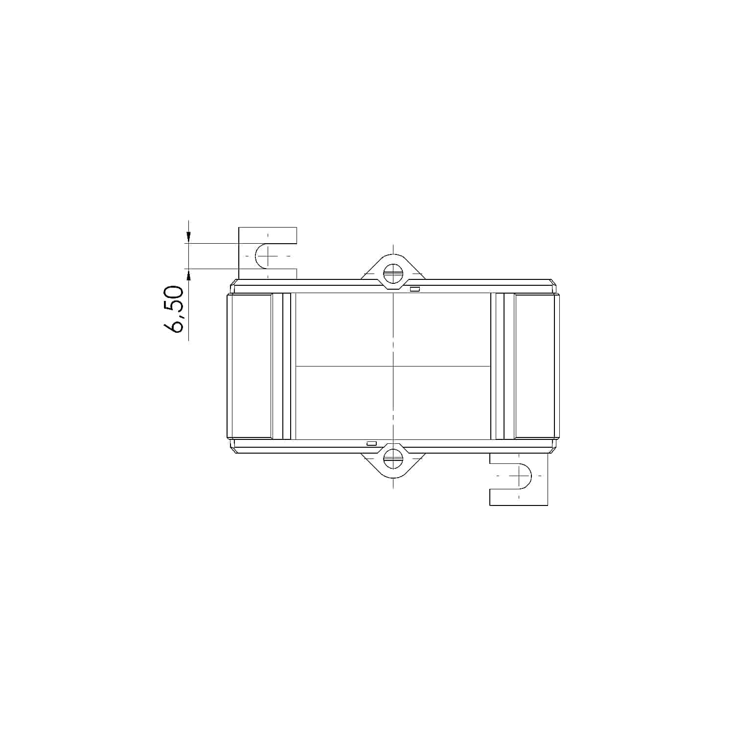 ASK 561.4 ASK plug-in current transformer, technical drawing 1