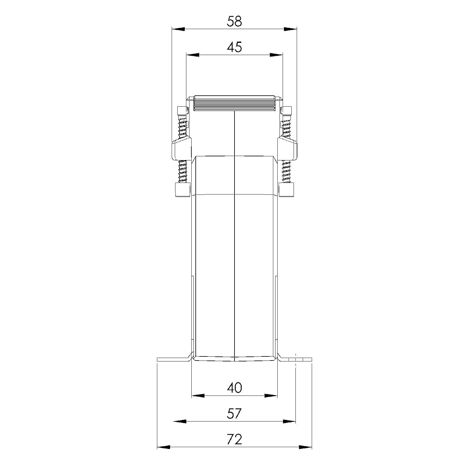EASK 81.4, EASK – Plug-on current transformer billing measurement, technical drawing 2