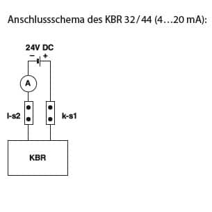 Connection diagram KBR 32-44 4...20 mA
