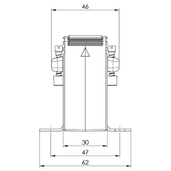 ASK 176.3 ASK plug-in current transformer, technical drawing 2