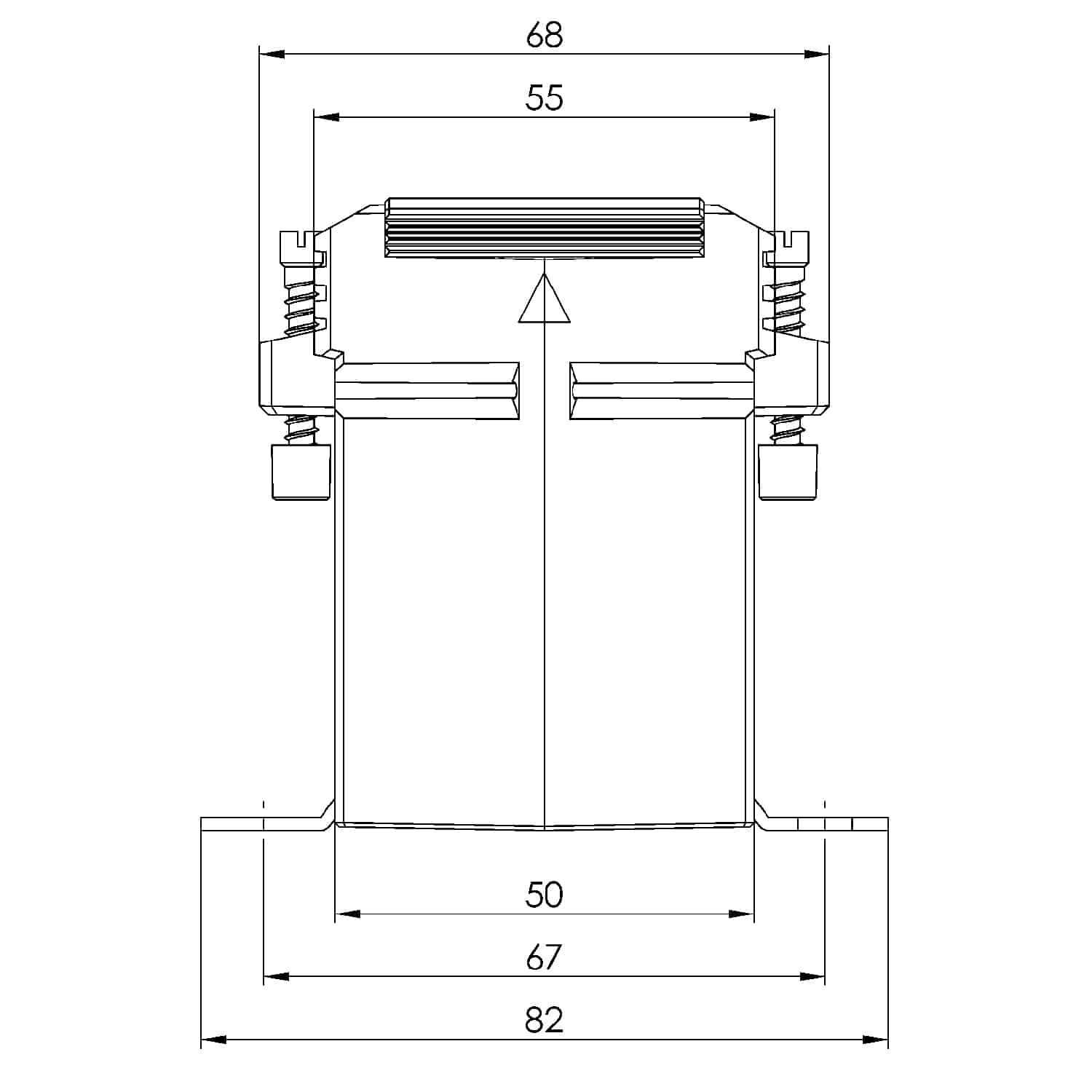 SASK 31.5, SASK – Protective current transformer, technical drawing 2