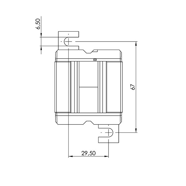 ASR 21.5 ASR – Rod current transformer technical drawing 1