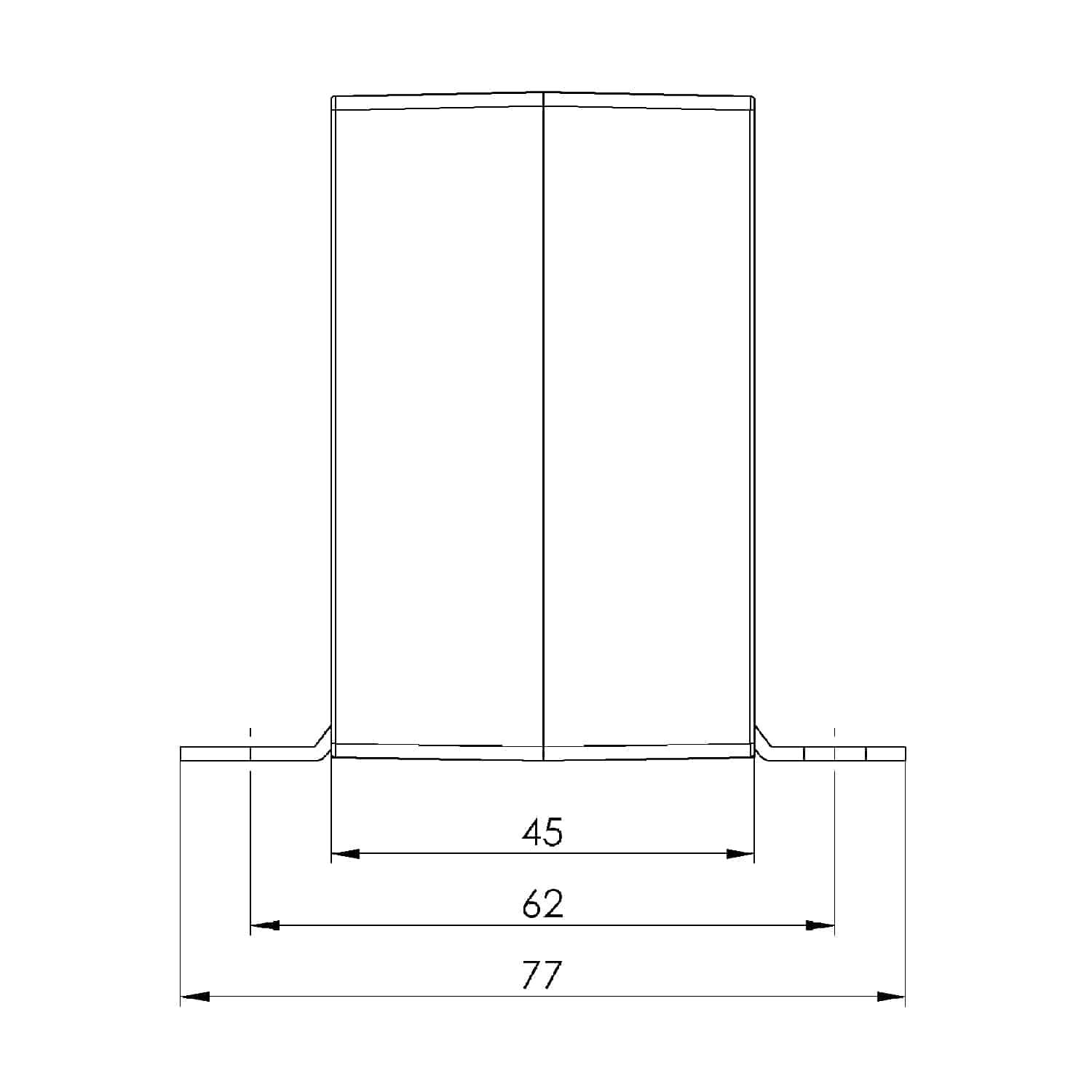 ASR 42.45 ASR – Rod current transformer technical drawing 2