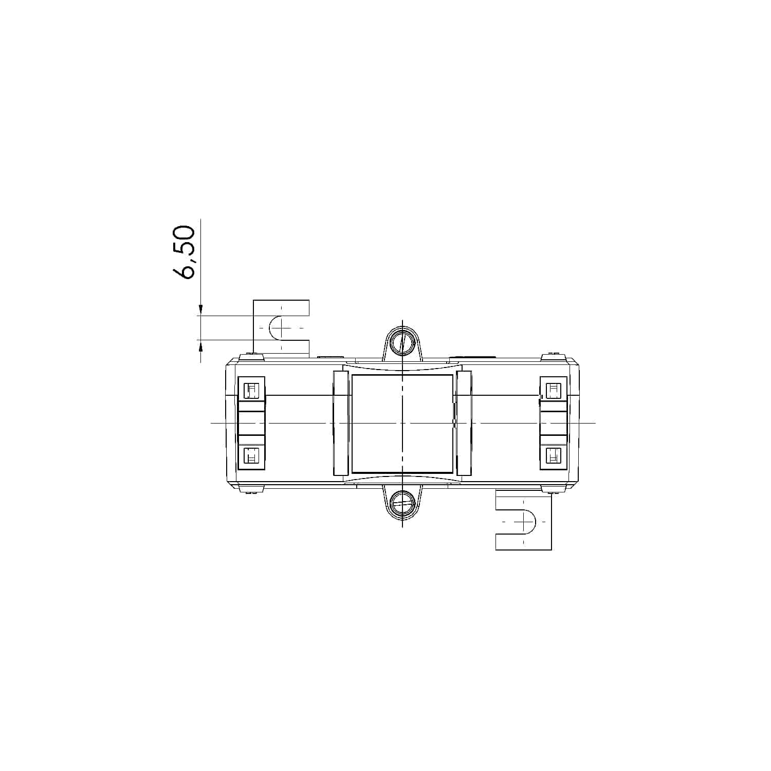 CTB 61.35, CTB – plug-in current transformer, technical drawing 1