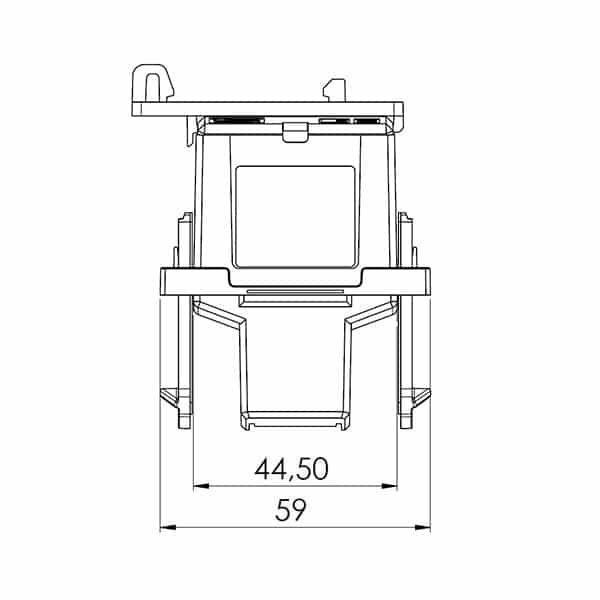 KBR 28, KBR – cable conversion current transformer, technical drawing 2