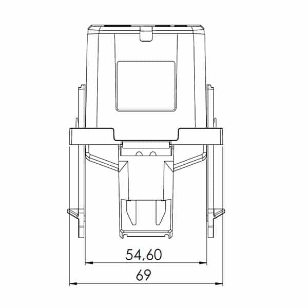 KBR 42, KBR – cable conversion current transformer, technical drawing 2