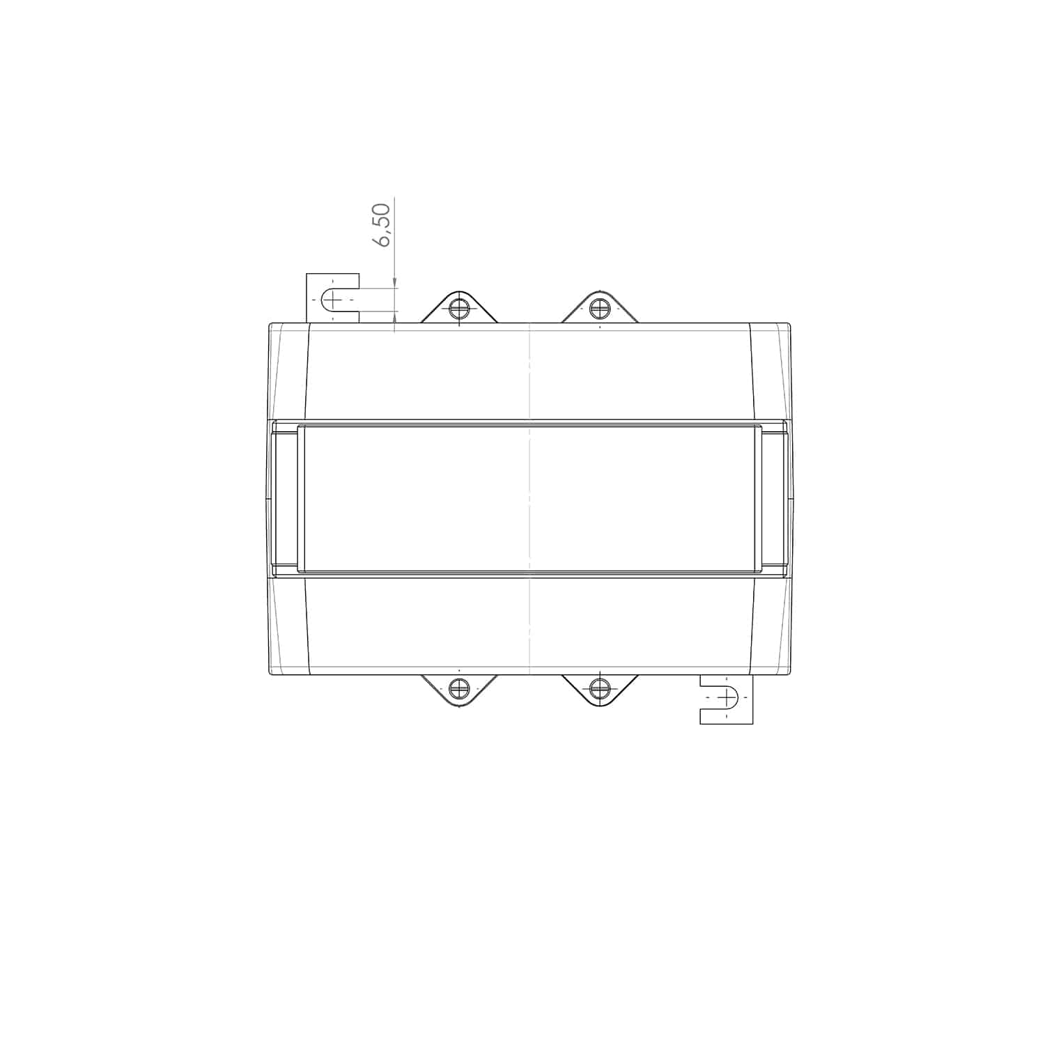 SASK 61.10, SASK – Protective current transformer, technical drawing 1