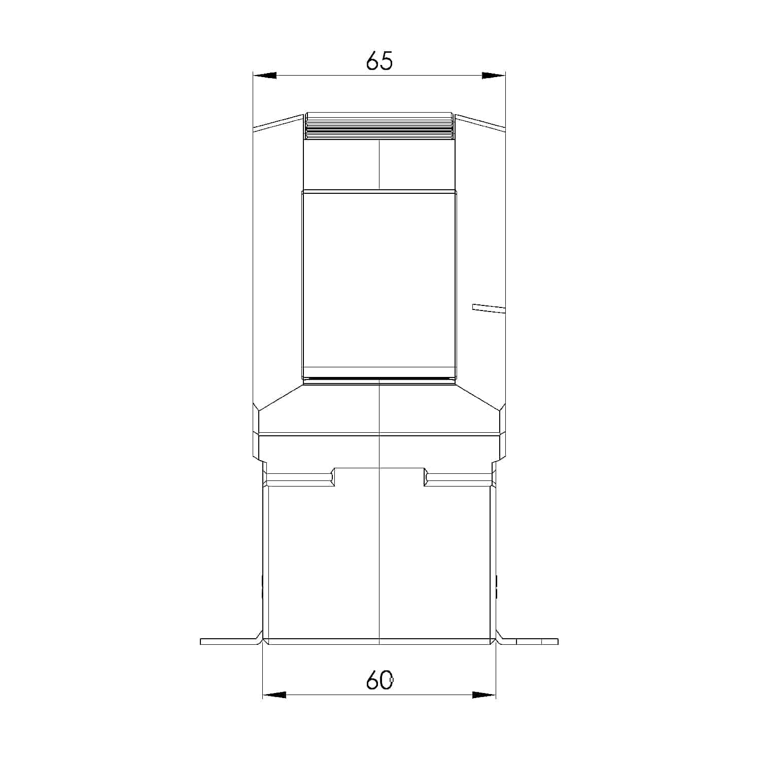 SUSK 2 - SUSK 8, KSU / SUSK – Summation current transformers, technical drawing 2