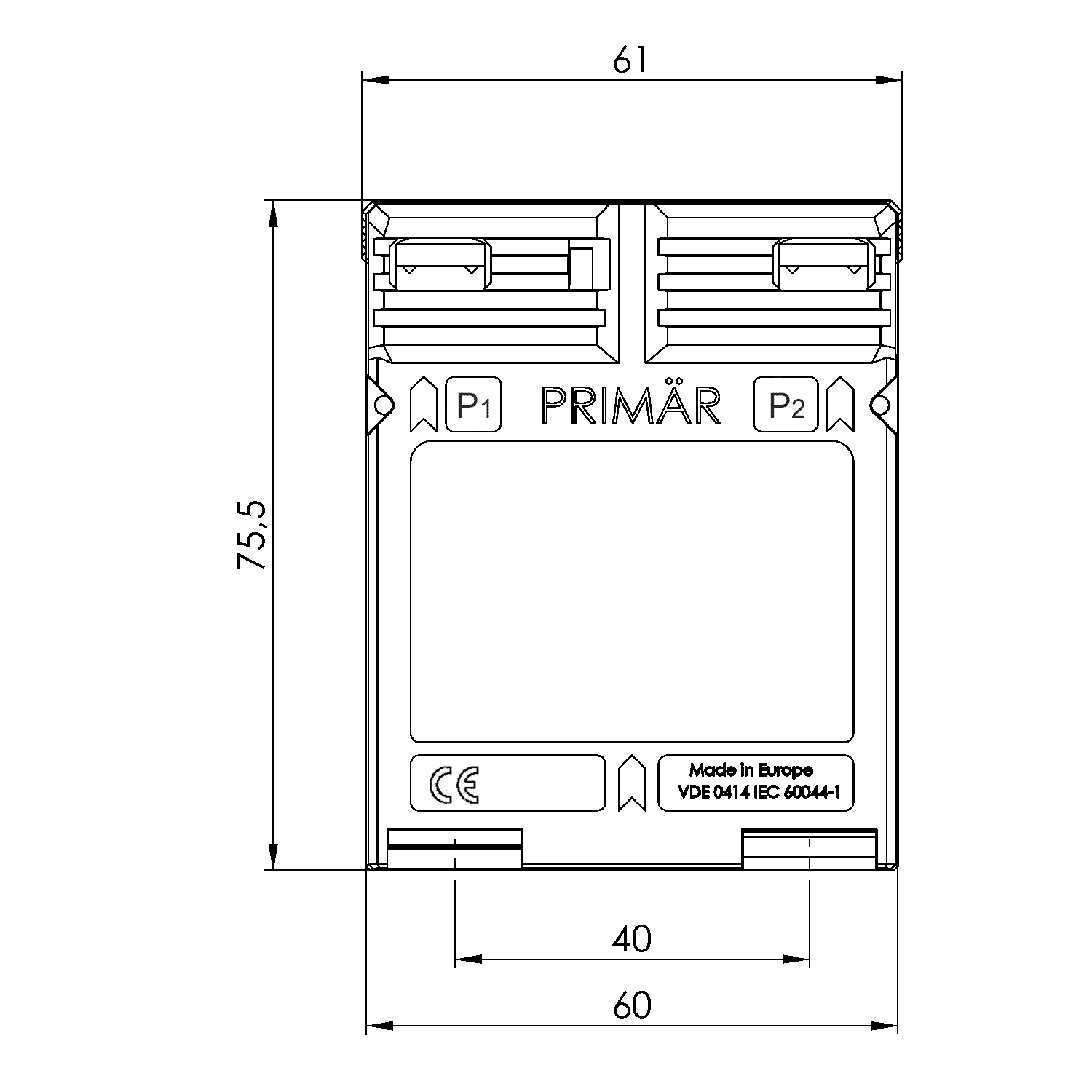 WSK 30 WSK – Winding current transformer technical drawing 3