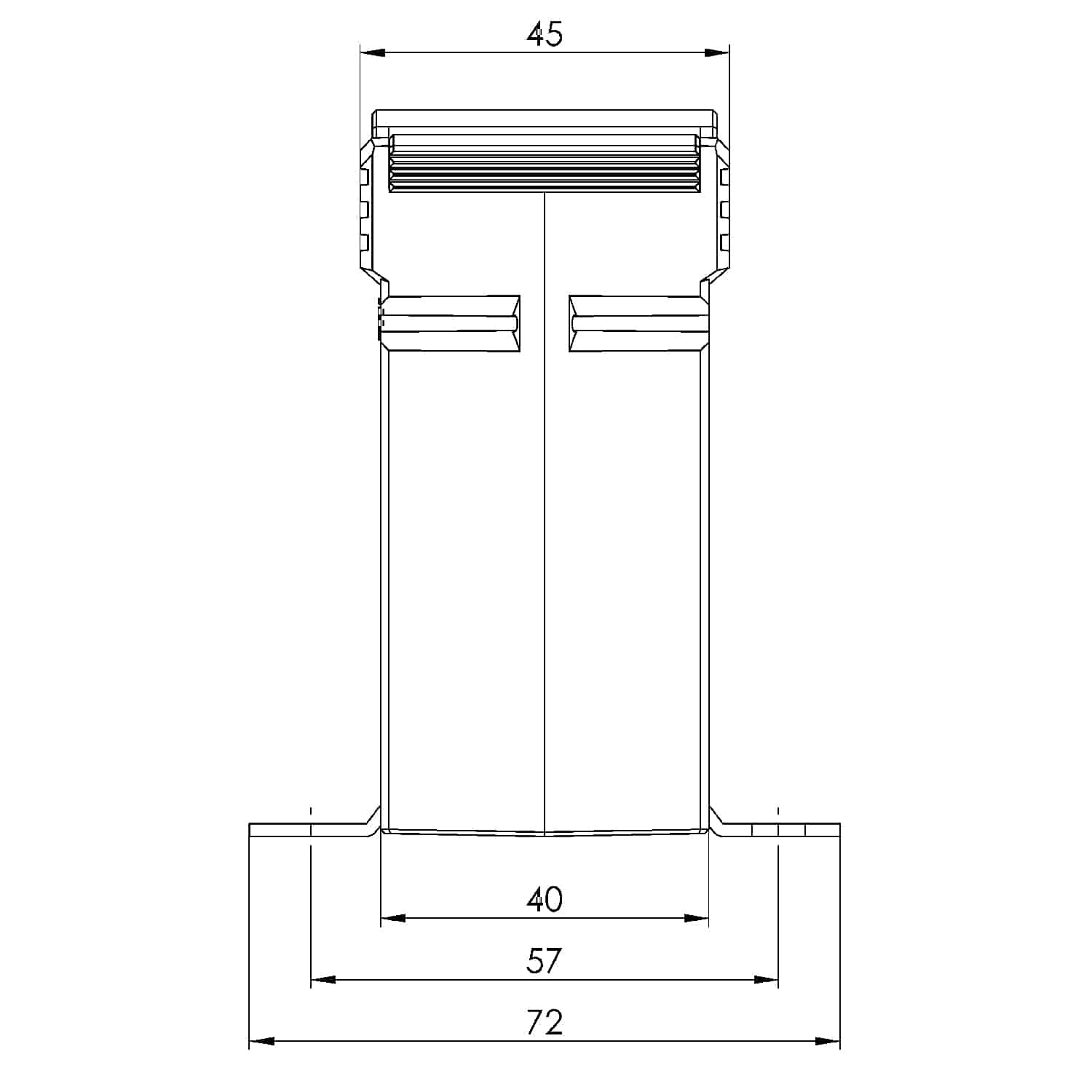 WSK 40 WSK – Winding current transformer technical drawing 2