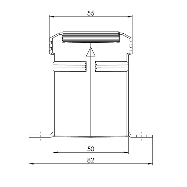 Rohrstromwandler ASR 21.5 Technische Zeichnung 2
