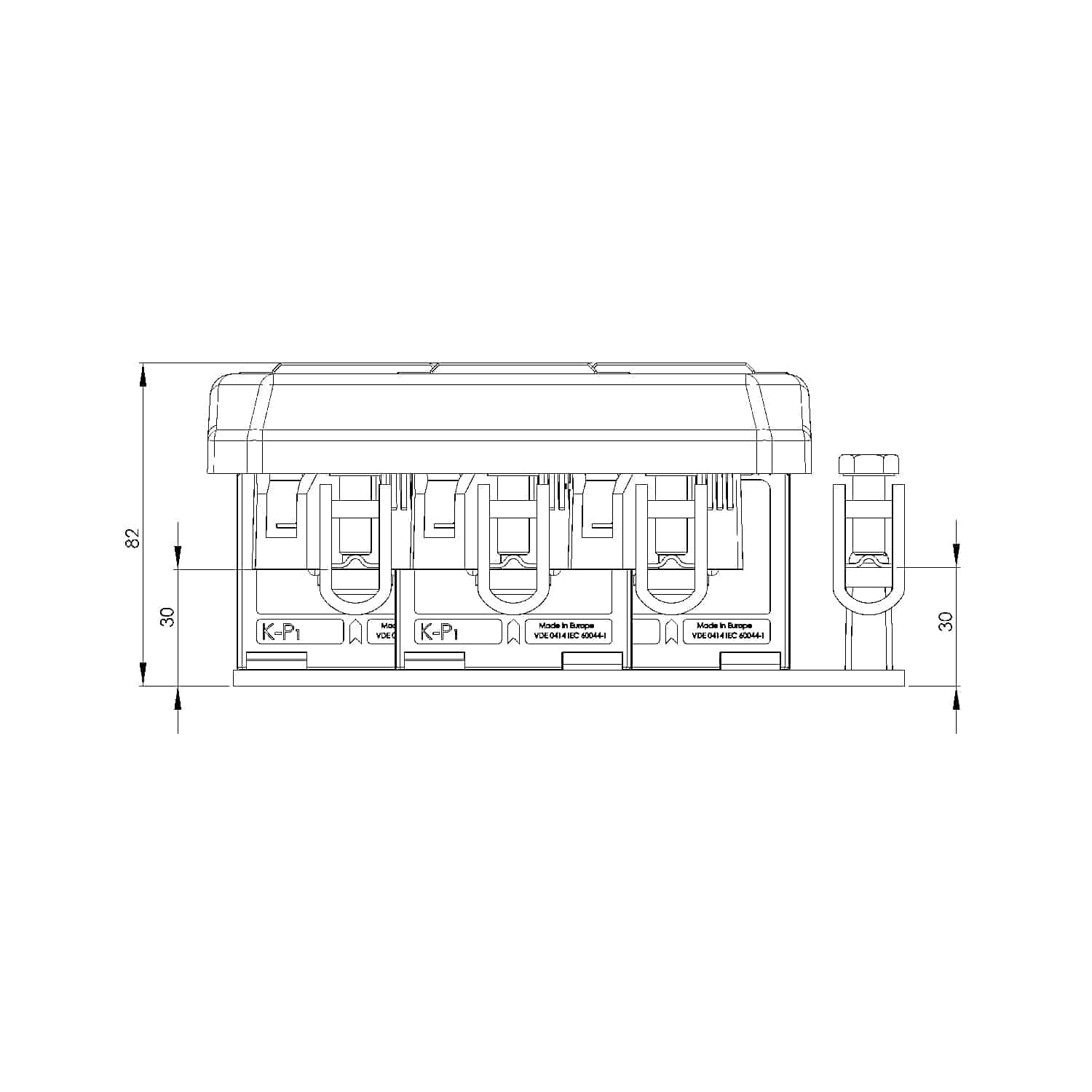 ASKD 21.3 Stromwandler-Satz für Industrie-Messung, technische Zeichnung 1