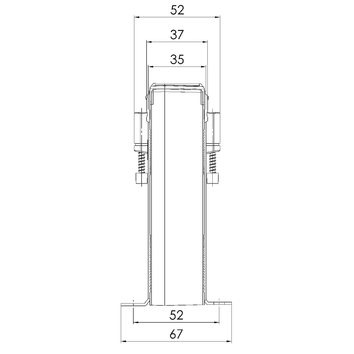 CTB - Stromwandler Serie, CTB 81.35 technische Zeichnung 2