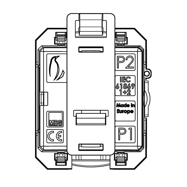 KBR – Kabelumbaustromwandler mit teilbarem Kern, KBR 18L technische Zeichnung 1