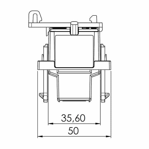 KBR – Kabelumbaustromwandler mit teilbarem Kern, KBR 18S technische Zeichnung 2